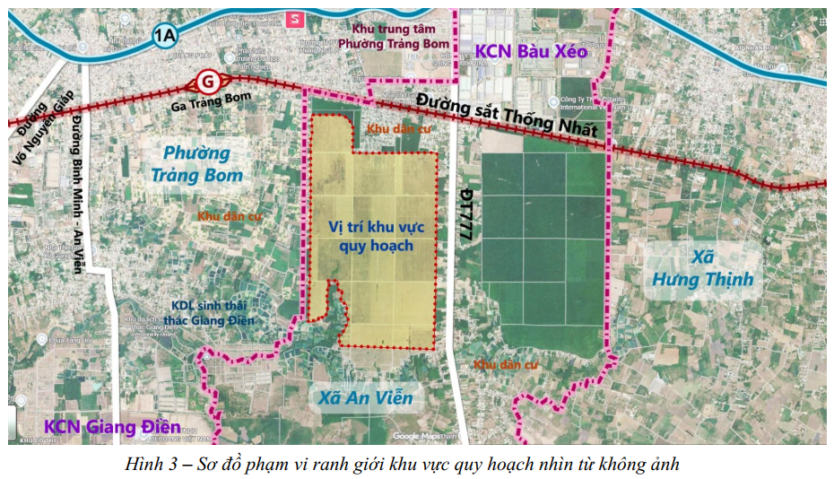 Hé lộ quy hoạch khu đô thị hơn 351ha ở Đồng Nai, dự kiến đón 92.000 người