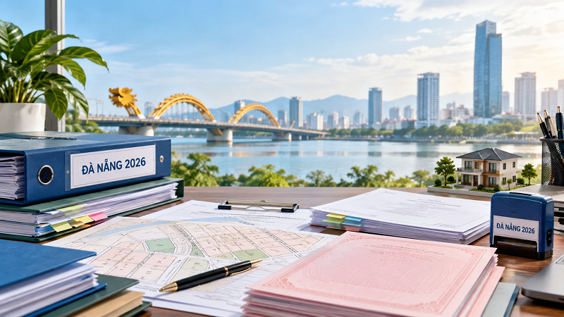 Chi tiết các loại giấy tờ bắt buộc khi đăng ký biến động đất đai, tài sản gắn liền với đất tại Đà Nẵng 2026