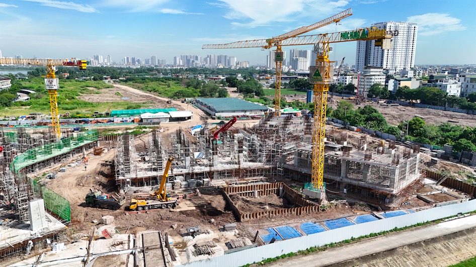 Cận cảnh công trường Gamuda Central Park sau hơn 5 tháng khởi công Cận cảnh công trường Gamuda Central Park sau hơn 5 tháng khởi công