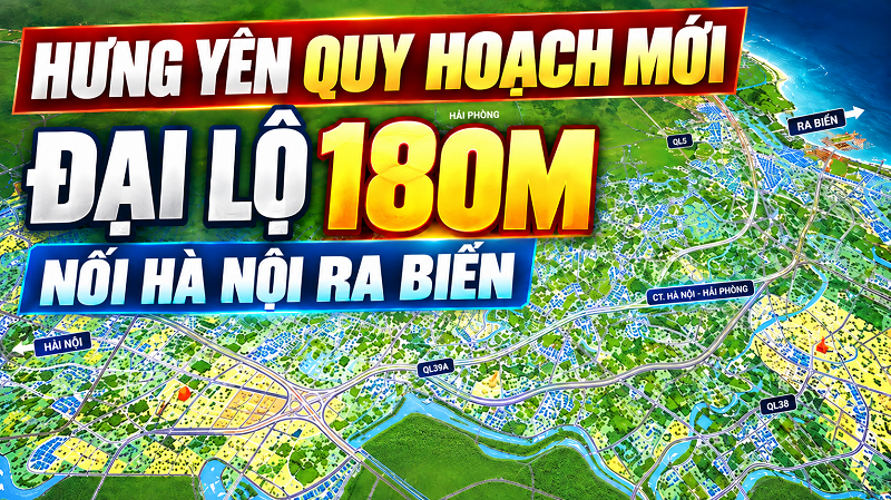 Hưng Yên quy hoạch đại lộ rộng 180m nối Hà Nội ra biển, tốc độ tối đa 120km/h