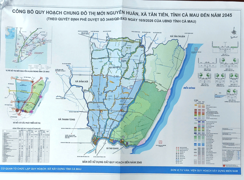 Cà Mau công bố quy hoạch đô thị ven biển hơn 11.400 ha, hình thành 4 cực phát triển