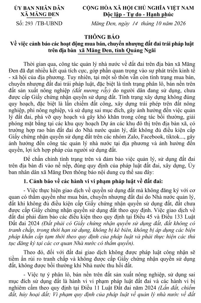 Cảnh báo rao bán đất công, phân lô đất rẫy ăn theo dự án tỷ đô